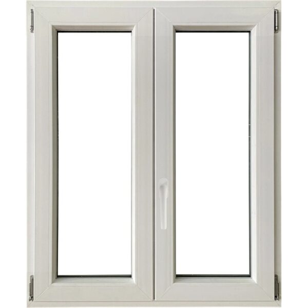 Finestra in PVC bianca a due ante