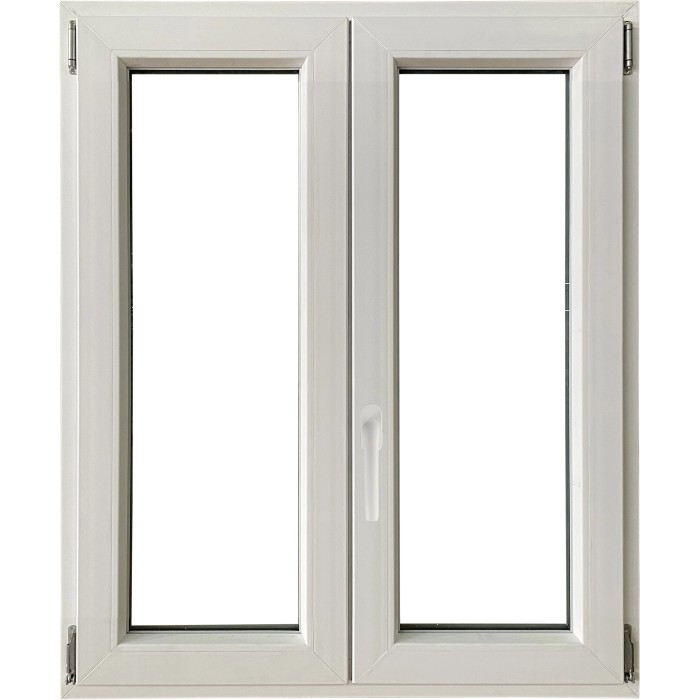 Finestra in PVC bianca a due ante