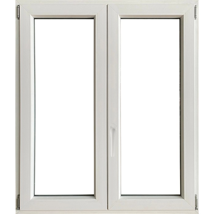 Finestra in PVC bianca a due ante per la tua casa.