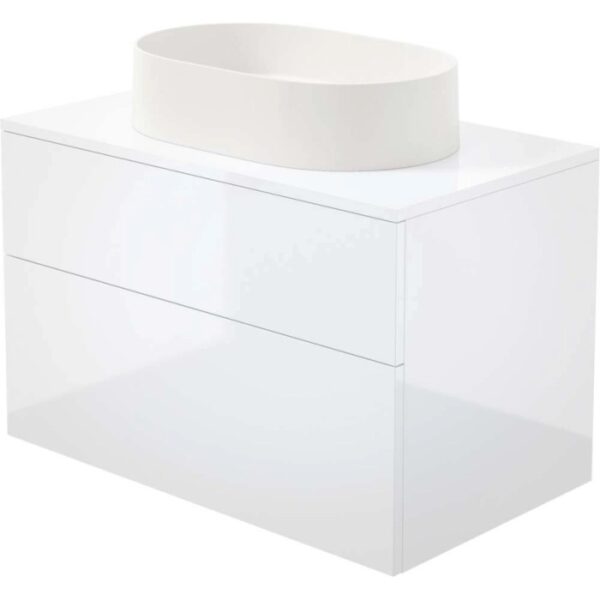 Mobile lavabo con lavabo granito Idrostile 800x520 mm bianco