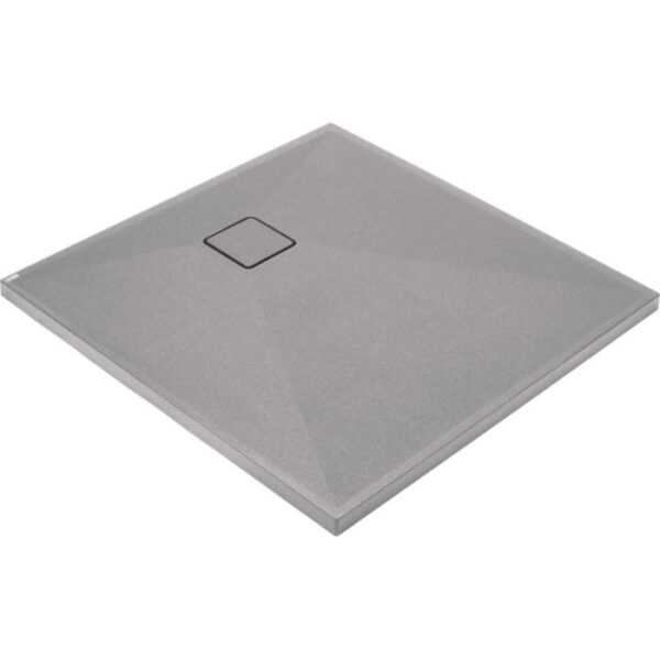 Piatto doccia granito Idrostile Puerto Padre 90x90 cm grigio metallizzato
