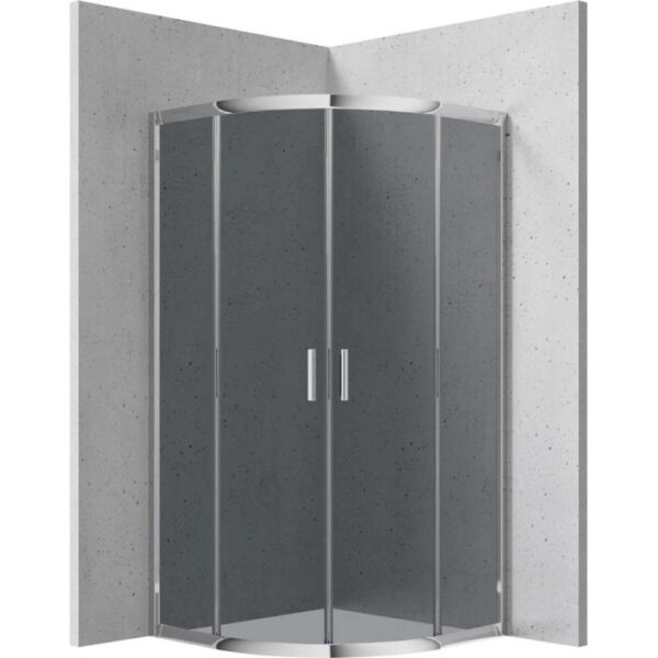 Cabina doccia semicircolare Caimito Idrostile Kerria 900x1850 mm cromo