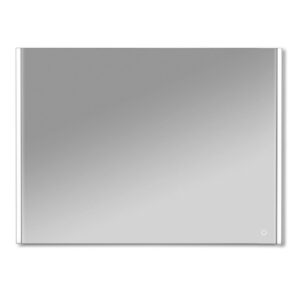 Specchiera rettangolare t.b.t. con illuminazione LED sui lati.