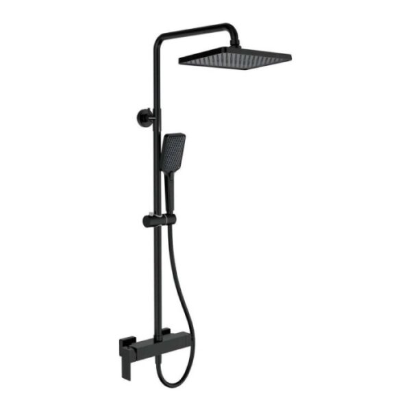 Colonna doccia miscelatore Idrostile supporto orientabile 190x280 mm nero