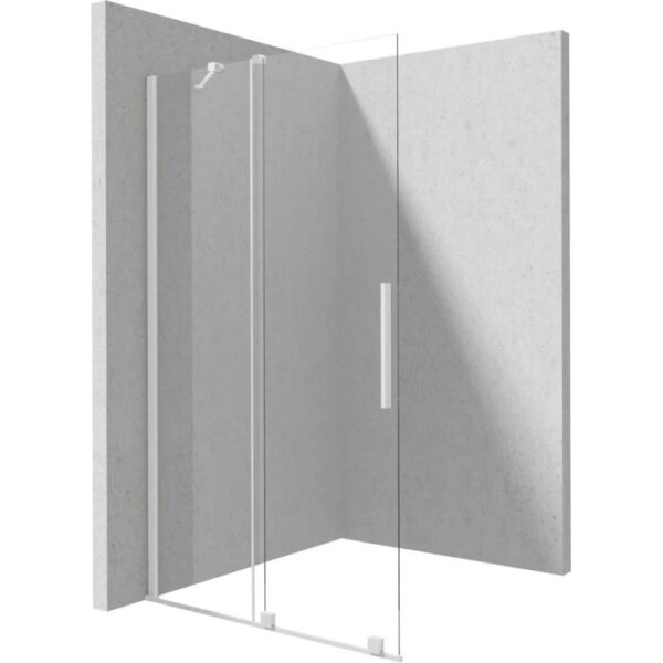 Parete doccia scorrevole Cabaiguán Idrostile 900x1950 mm bianco