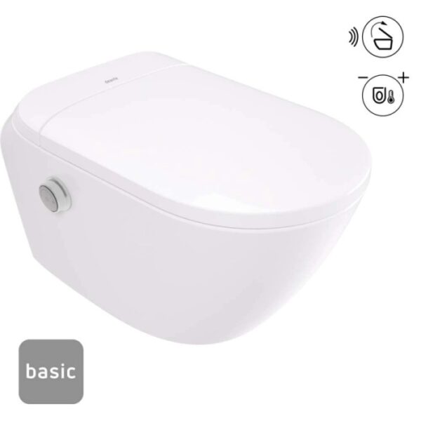 WC smart con sedile apertura automatica 348,x34,9 cm bianco