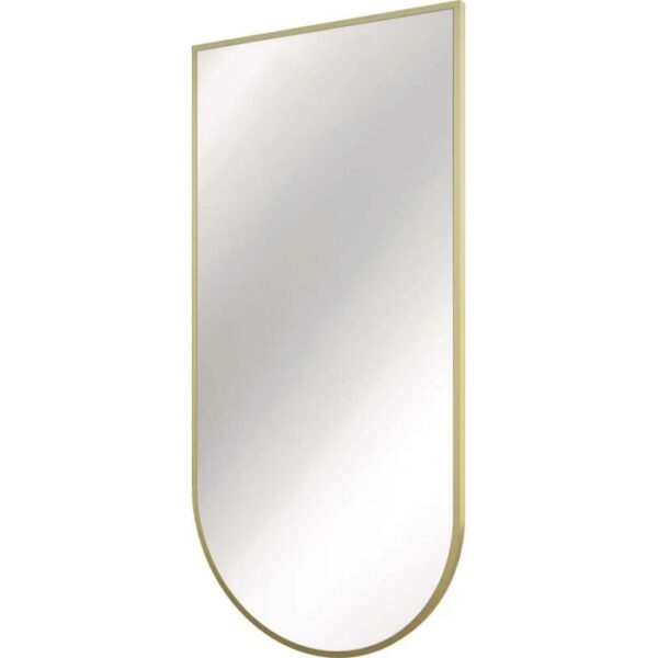 Specchio con cornice 50x100 cm oro spazzolato