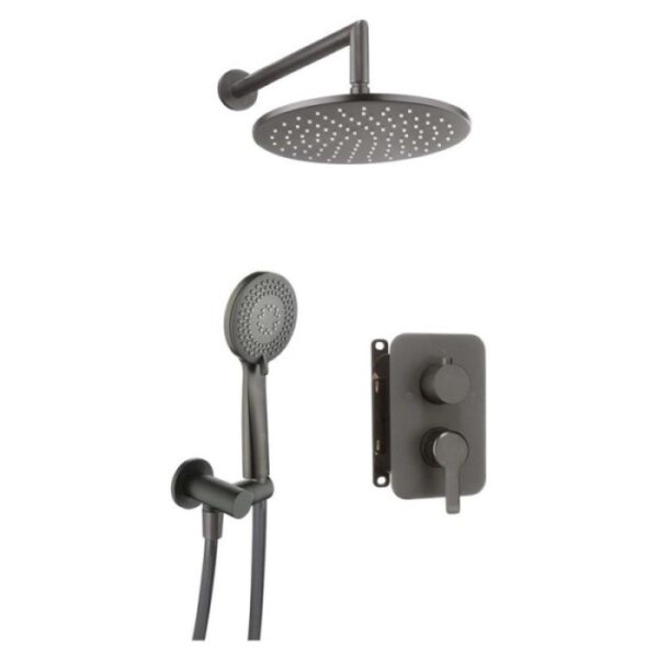 Set doccia incasso con box miscelatore Rodas Idrostile titanio