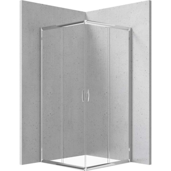 Cabina doccia quadrata Caimito Idrostile Coliseo 900x1850 mm cromo