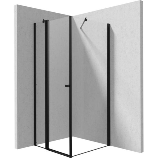 Cabina doccia quadrata Coliseo Idrostile Coliseo 900x2000 mm nero