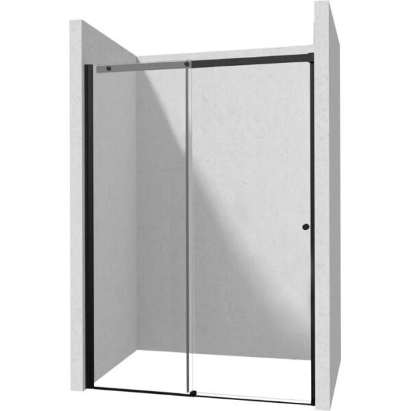Porta doccia scorrevole Idrostile 170x200 cm Nero