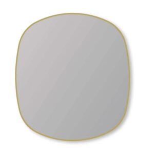 Specchio da parete t.b.t. con cornice dorata.
