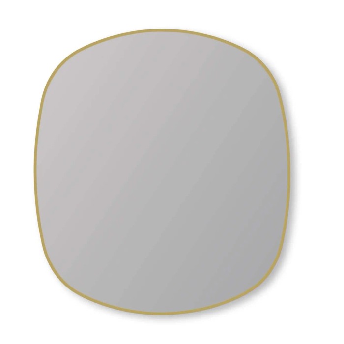 Specchio da parete t.b.t. con cornice dorata.
