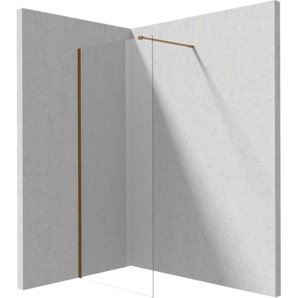 Parete doccia a scomparsa Idrostile 800x1950 mm bronzo spazzolato