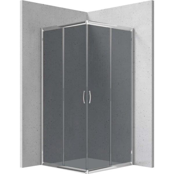 Cabina doccia quadrata Caimito Idrostile Kerria 900x1850 mm cromo