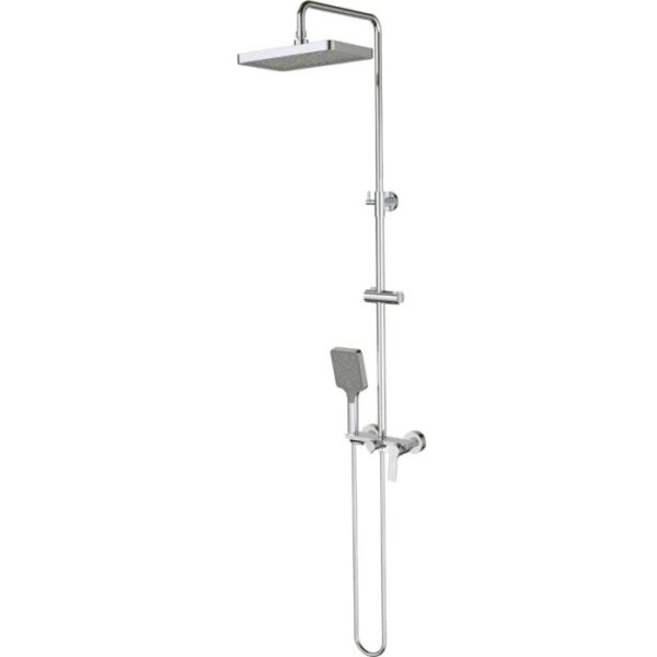 Colonna doccia miscelatore Idrostile altezza regolabile 320x210 mm cromo