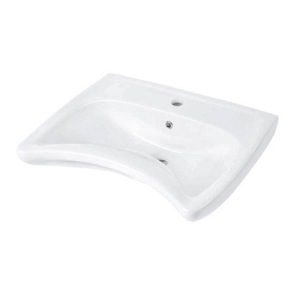 Lavabo sospeso Remedios Idrostile foro rubinetto Bianco