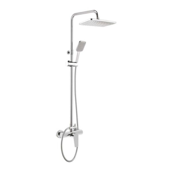 Colonna doccia miscelatore Idrostile altezza regolabile 286x189 mm cromo