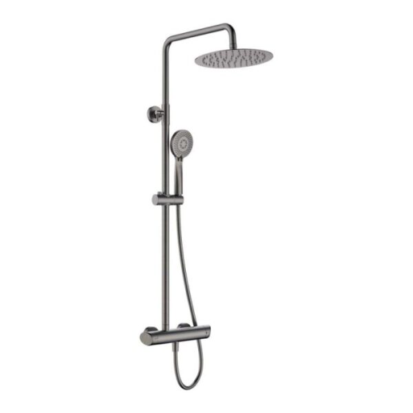 Colonna doccia miscelatore Idrostile serie Rodas valvole antiriflusso titanio