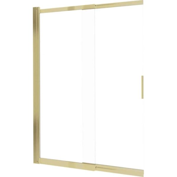 Parete vasca da bagno Idrostile 100x140 cm oro spazzolato