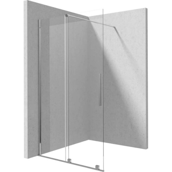 Parete doccia scorrevole Cabaiguán Idrostile 1200x1950 mm cromo