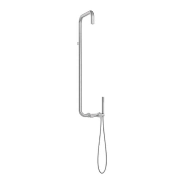 Colonna doccia miscelatore Idrostile leva fresata Ø42 mm acciaio spazzolato