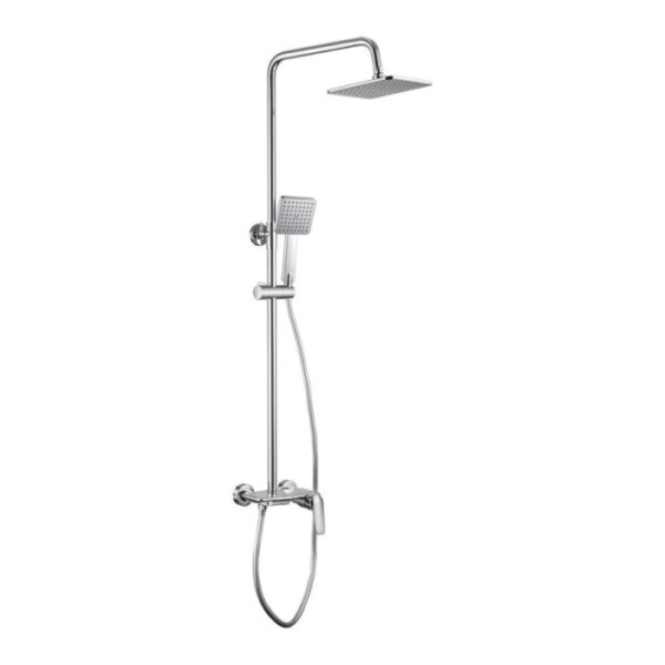 Colonna doccia miscelatore Idrostile classe flusso 12-15 l/min 200x200 mm cromo