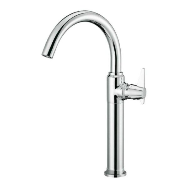 Miscelatore lavabo Madruga alto cromo H80 L270 P420 mm