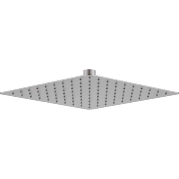 Soffione doccia acciaio 250x250 mm Camarioca acciaio spazzolato