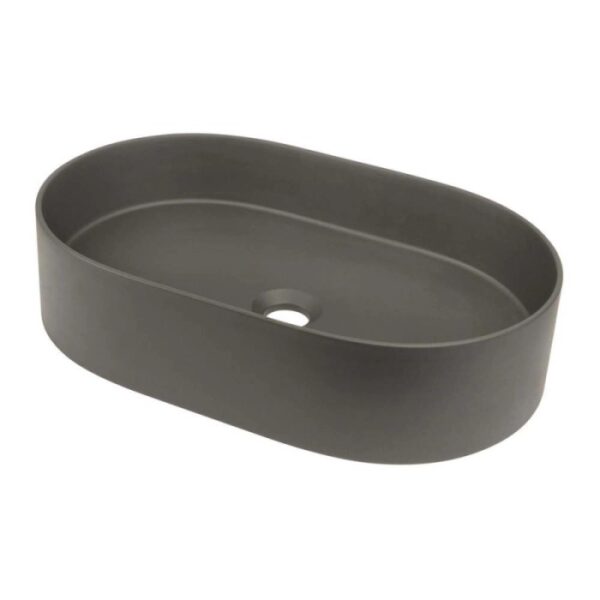 Lavabo da appoggio granito Limonar Idrostile 350x125 mm Antracite metallizzato