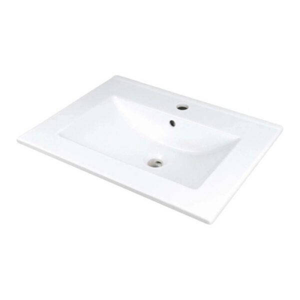 Lavabo da incasso Idrostile basetta rubinetteria 465x160 mm