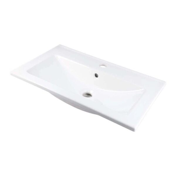 Lavabo da incasso Idrostile basetta rubinetteria 360x140 mm