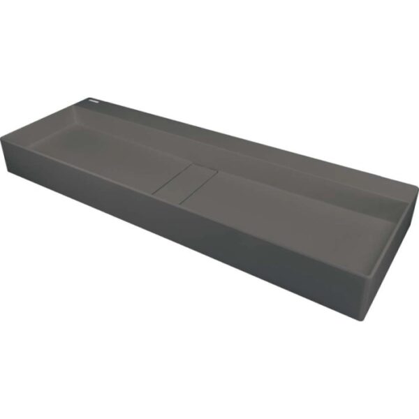 Lavabo appoggio rett Placetas Idrostile copripiletta 400x120 mmantracite met