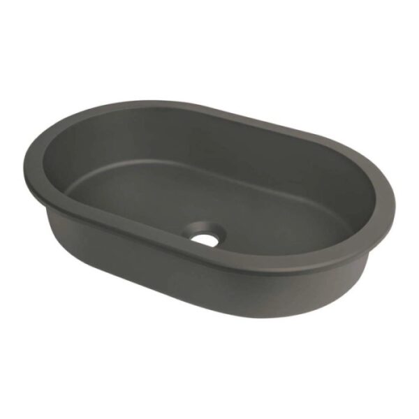 Lavabo da incasso granito Limonar Idrostile 390x145 mm Antracite metallizzato