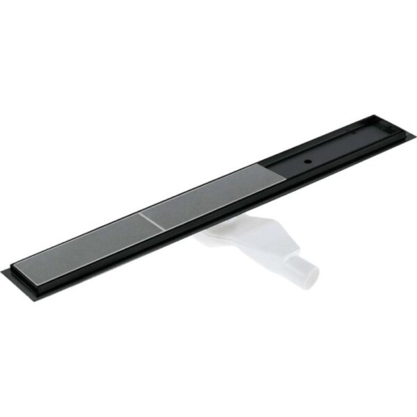 Canaletta scarico doccia lineare Idrostile reversibile 70 cm nero