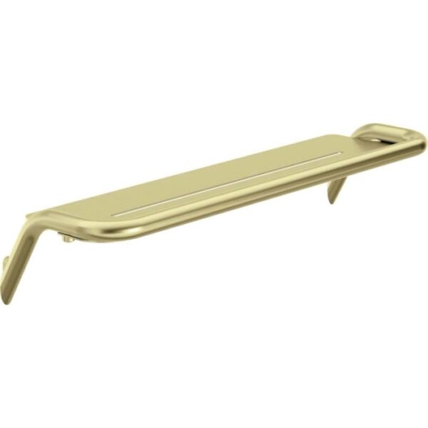 Mensola bagno a parete Idrostile 436x89 mm oro spazzolato