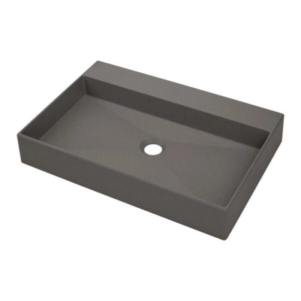 Lavabo da appoggio design Puerto Padre Idrostile 400x100 mm antracite met