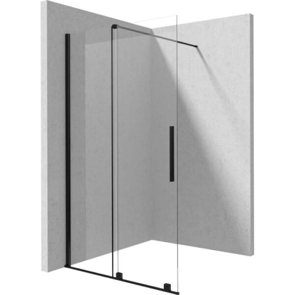 Parete doccia scorrevole Cabaiguán Idrostile 1000x1950 mm nero