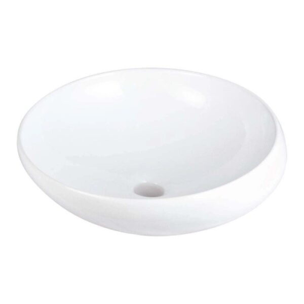 Lavabo da appoggio Batabanó Idrostile foro rubinetto 470x160 mm bianco