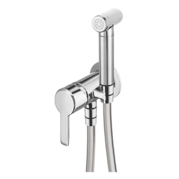Miscelatore bidet Rodas a incasso a parete con doccetta cromo