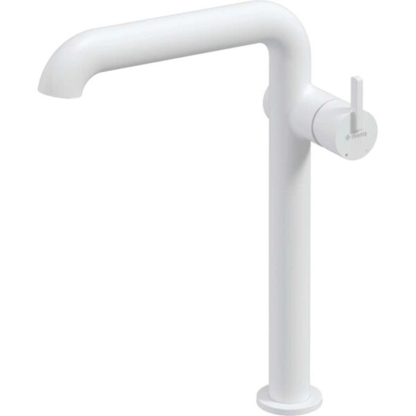 Miscelatore lavabo Limonar alto con bocca rettangolare bianco