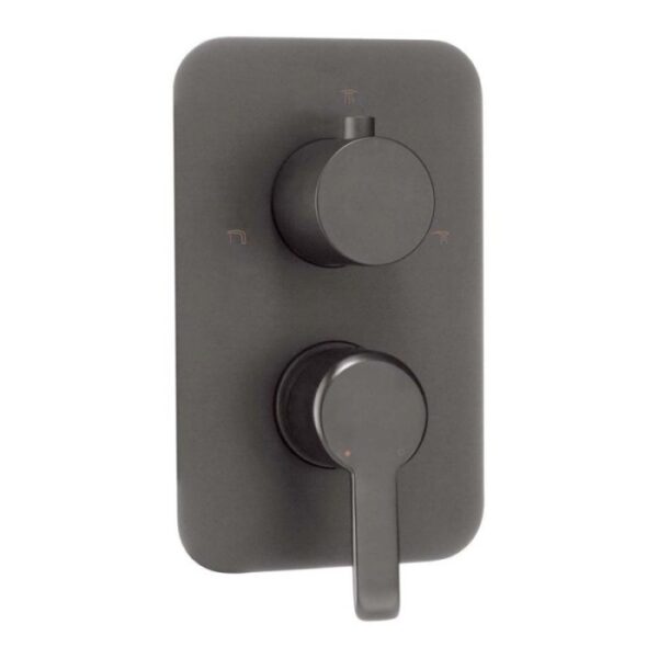 Piastra esterna per box miscelatore Idrostile serie Rodas titanio