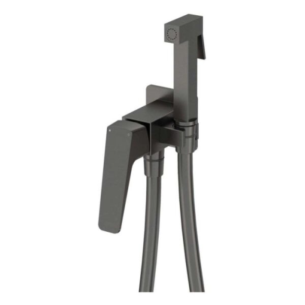 Miscelatore bidet Placetas a incasso a parete titanio