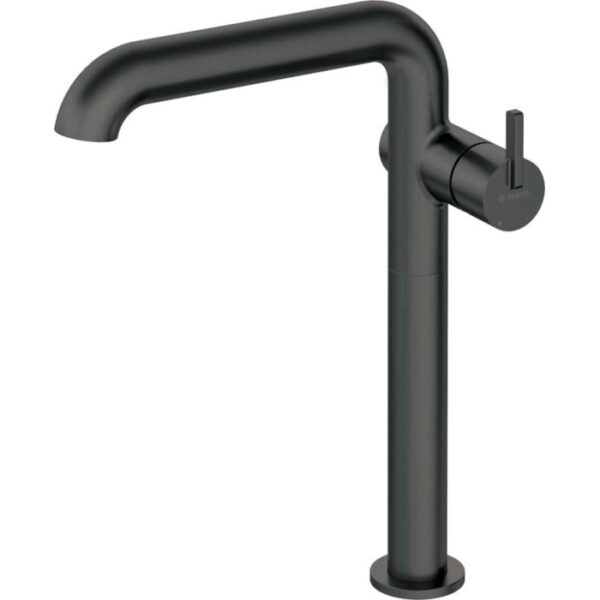 Miscelatore lavabo Limonar alto con bocca rettangolare nero