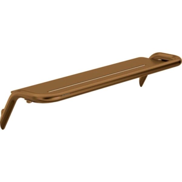Mensola bagno a parete Idrostile 436x89 mm bronzo spazzolato