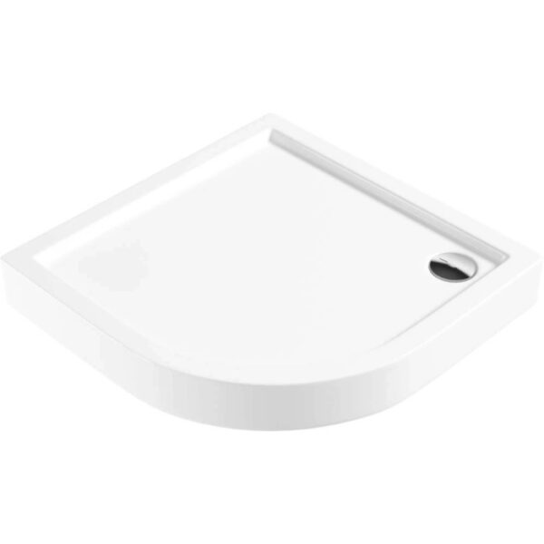 Piatto doccia acrilico semicircolare Idrostile Genio 90x90 cm bianco