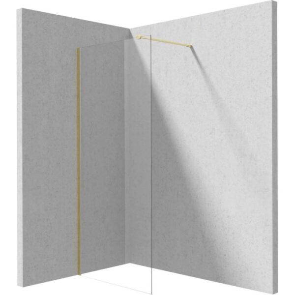 Parete doccia a scomparsa Idrostile 900x1950 mm oro spazzolato