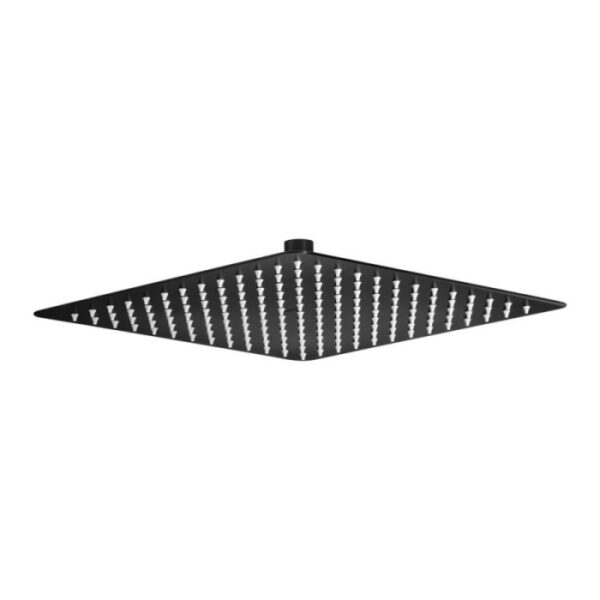 Soffione doccia acciaio 300x300 mm Corralillo nero