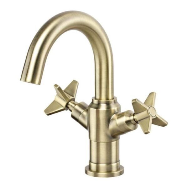 Miscelatore lavabo Madruga in ottone H65 L260 P380 mm