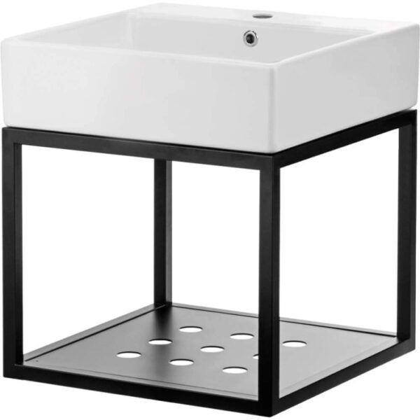 Consolle bagno sospesa Madruga Idrostile lavabo 60x50 cm bianco